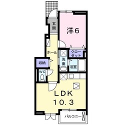 益生駅 徒歩19分 1階の物件間取画像